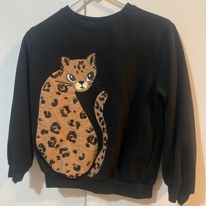 Adorable NEW H&M Leopard Sweatshirt Girls Size Medium 8-10 🐆